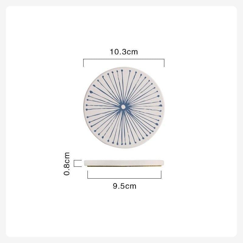 Shop 0 Type a Natural Diatom Mud Coaster Non-Slip Round Placemat Water Absorbs Cutlery Insulation Anti-scalding Coaster Marble Table Decor Mademoiselle Home Decor