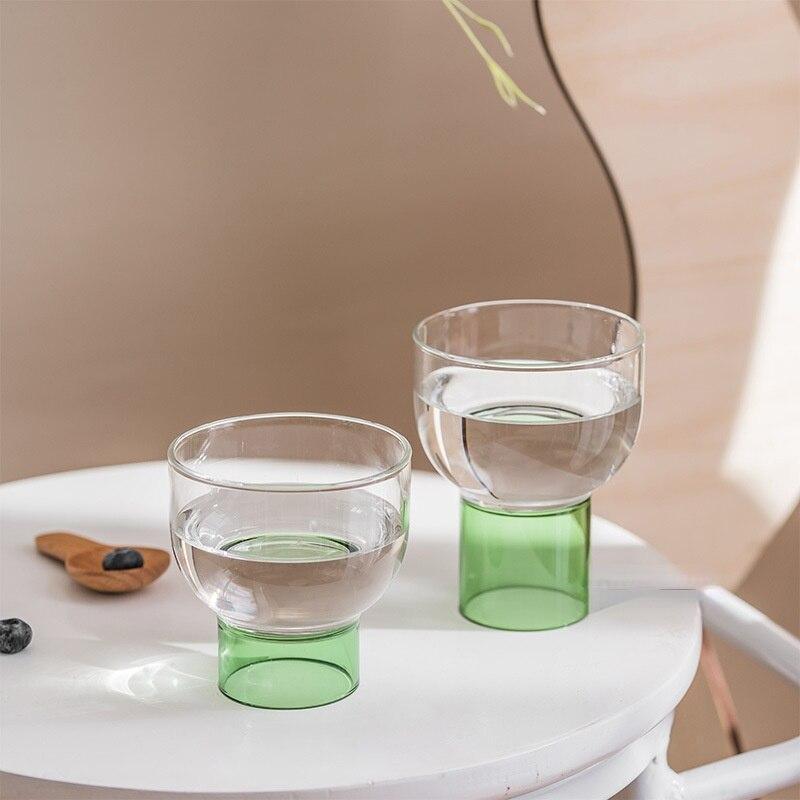 Shop 0 Small Fresh Heat-resistant Glass Coffee Cup Beer Cup Beverage Bottle Office Home Beauty Water Cup Pot and Cup Set Mademoiselle Home Decor