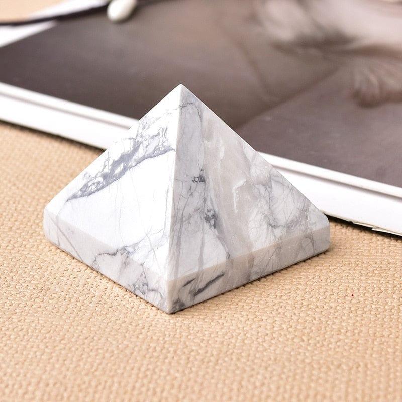 Shop 0 White Turquoise Natural Fluorite Crystal Pyramid Quartz Healing Stone Chakra Reiki Crystal Tiger Eye Point Home Decor Crafts Of Gem Stone 1PC Mademoiselle Home Decor