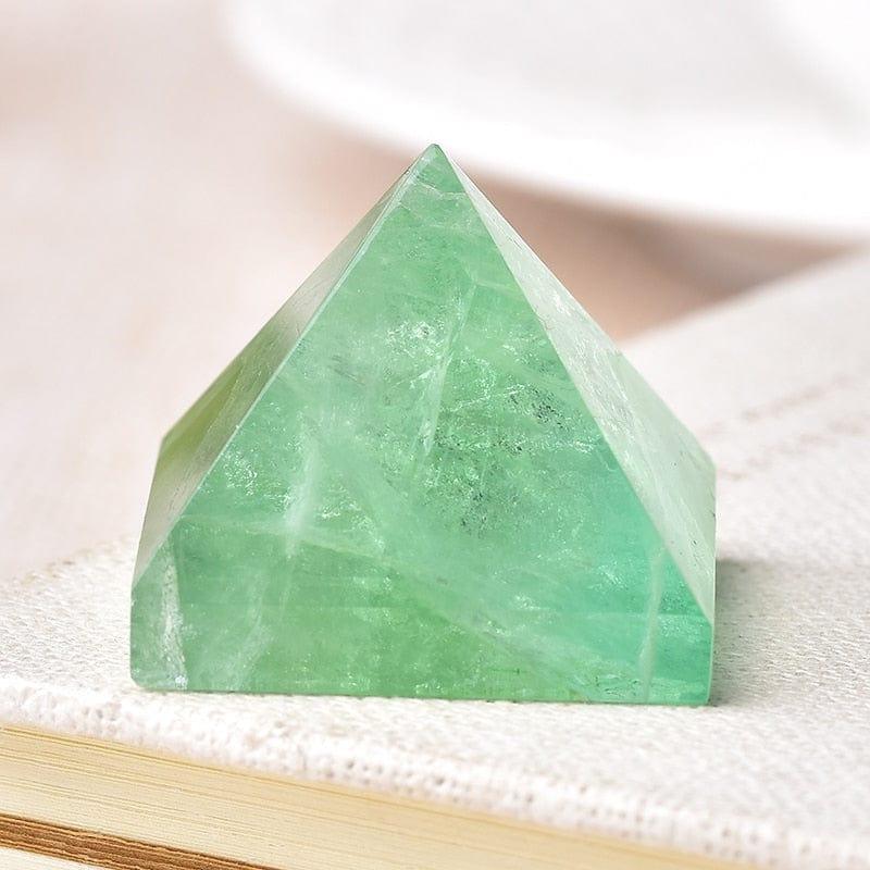 Shop 0 Green Fluorite Natural Fluorite Crystal Pyramid Quartz Healing Stone Chakra Reiki Crystal Tiger Eye Point Home Decor Crafts Of Gem Stone 1PC Mademoiselle Home Decor