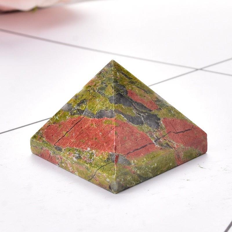 Shop 0 Unakite Natural Fluorite Crystal Pyramid Quartz Healing Stone Chakra Reiki Crystal Tiger Eye Point Home Decor Crafts Of Gem Stone 1PC Mademoiselle Home Decor