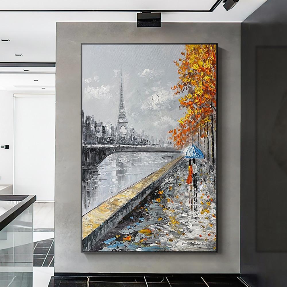 Shop 0 Hand Painted Painting Oil Canvas Waking Landscape Oil Painting For Living Room Wall Art Home Decor Modern Abstract Picture Art Mademoiselle Home Decor