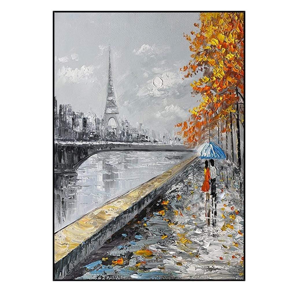 Shop 0 40cmx60cm / no frame 6 Hand Painted Painting Oil Canvas Waking Landscape Oil Painting For Living Room Wall Art Home Decor Modern Abstract Picture Art Mademoiselle Home Decor