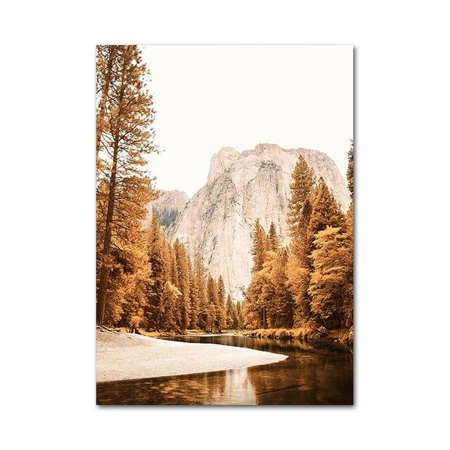 Shop 0 A / 13x18cm No frame Autumn Landscape Picture Canvas Painting Wall Art Poster Nature Scenery Animal Print for Modern Home Decor Living Room Design Mademoiselle Home Decor