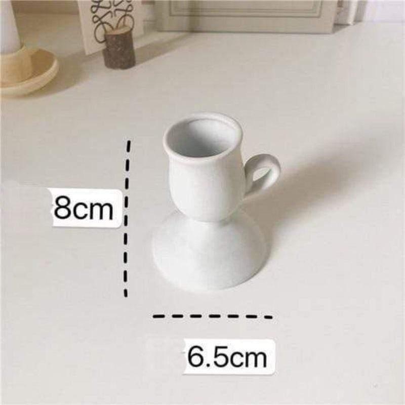 Shop 0 Ivory tall Reno Candle Holder Mademoiselle Home Decor