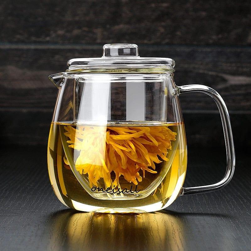 Shop 0 Glass teapot tea water separation high temperature resistant thickened tea set set household tea maker black tea cup filter sing Mademoiselle Home Decor