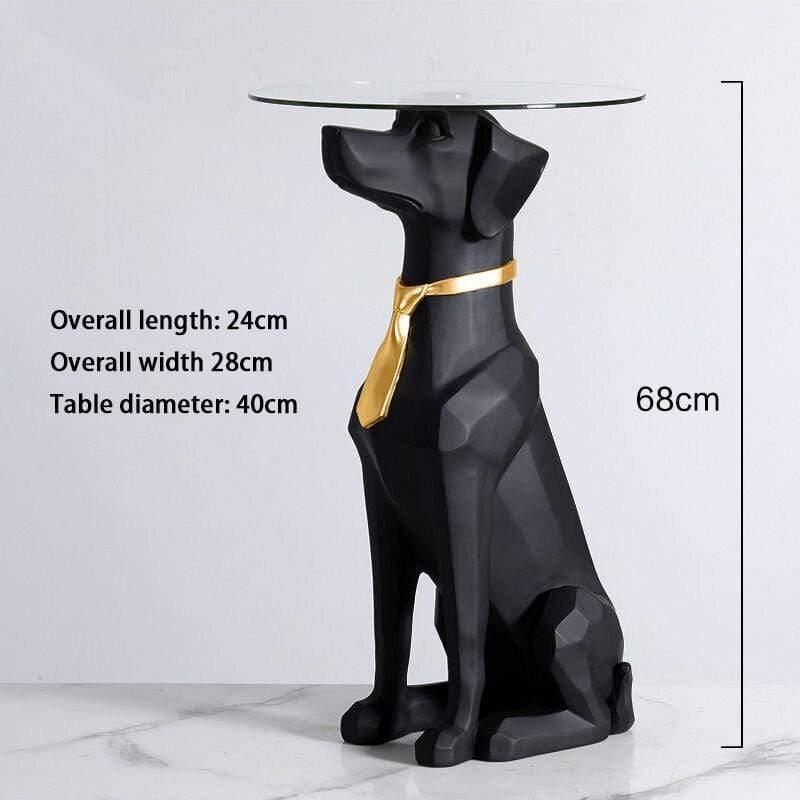 Shop 0 Gold tie Figurines For Interior Home Decoration Accessories For Living Room American Dog Floor Ornament Room Decor Sculptures Statues Mademoiselle Home Decor