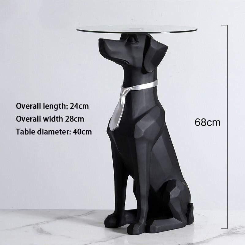 Shop 0 Silver Tie Figurines For Interior Home Decoration Accessories For Living Room American Dog Floor Ornament Room Decor Sculptures Statues Mademoiselle Home Decor