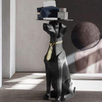 Shop 0 Figurines For Interior Home Decoration Accessories For Living Room American Dog Floor Ornament Room Decor Sculptures Statues Mademoiselle Home Decor