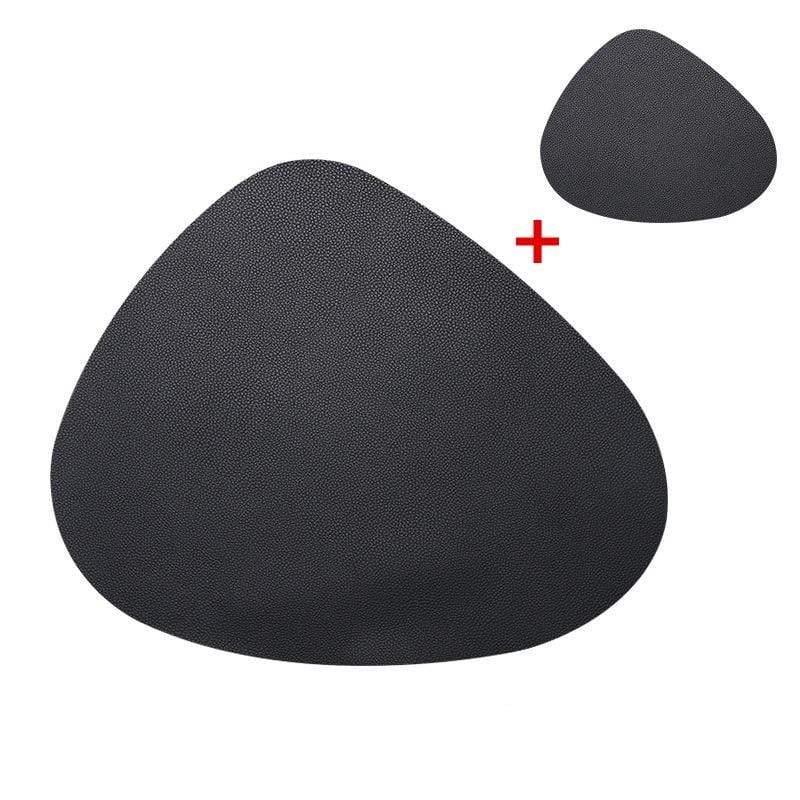 Shop 100003327 Black Rokoko Placemat & Coaster Set Mademoiselle Home Decor