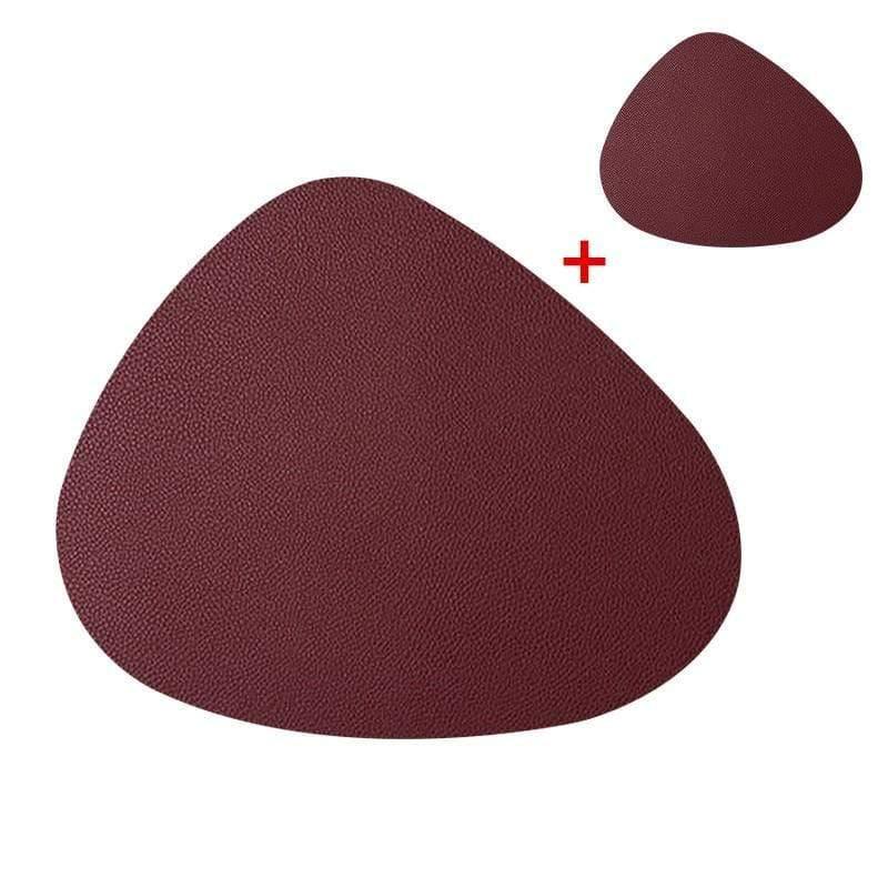 Shop 100003327 Red Rokoko Placemat & Coaster Set Mademoiselle Home Decor