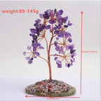 Shop 0 1pc Natural  Amethyst Rose Quartz Tree of Life Rock Mineral Specimen Reiki Healing Home Decoration DIY Gifts Souvenir Mademoiselle Home Decor