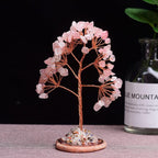 Shop 0 Rose Quartz / 1pc 1pc Natural  Amethyst Rose Quartz Tree of Life Rock Mineral Specimen Reiki Healing Home Decoration DIY Gifts Souvenir Mademoiselle Home Decor