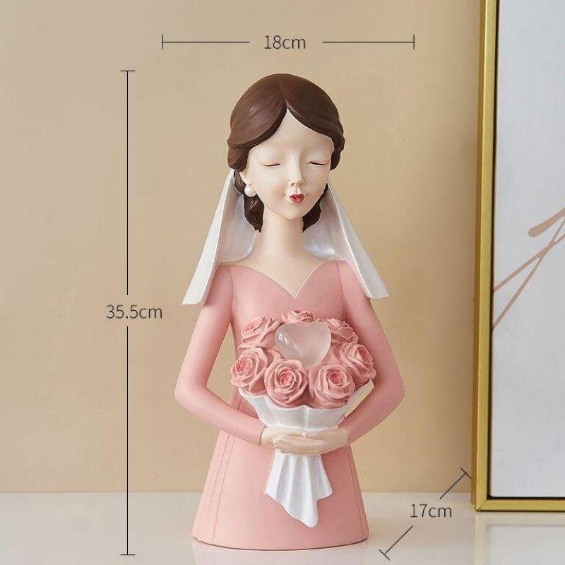 Shop 0 Pink Bridal Bouquet Rosella Decor Mademoiselle Home Decor