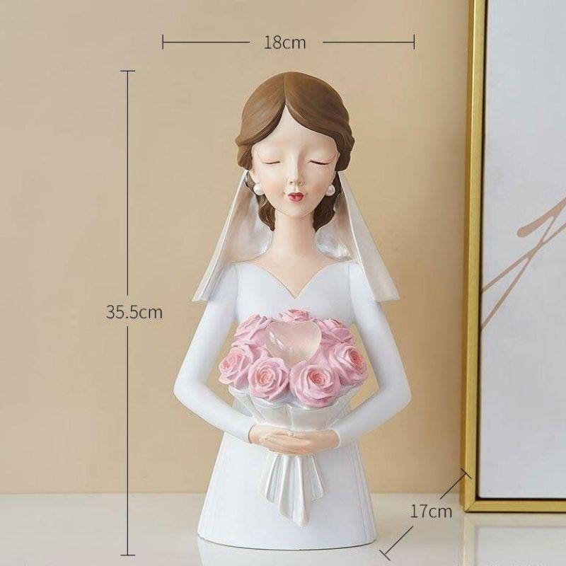 Shop 0 White Bridal Bouquet Rosella Decor Mademoiselle Home Decor