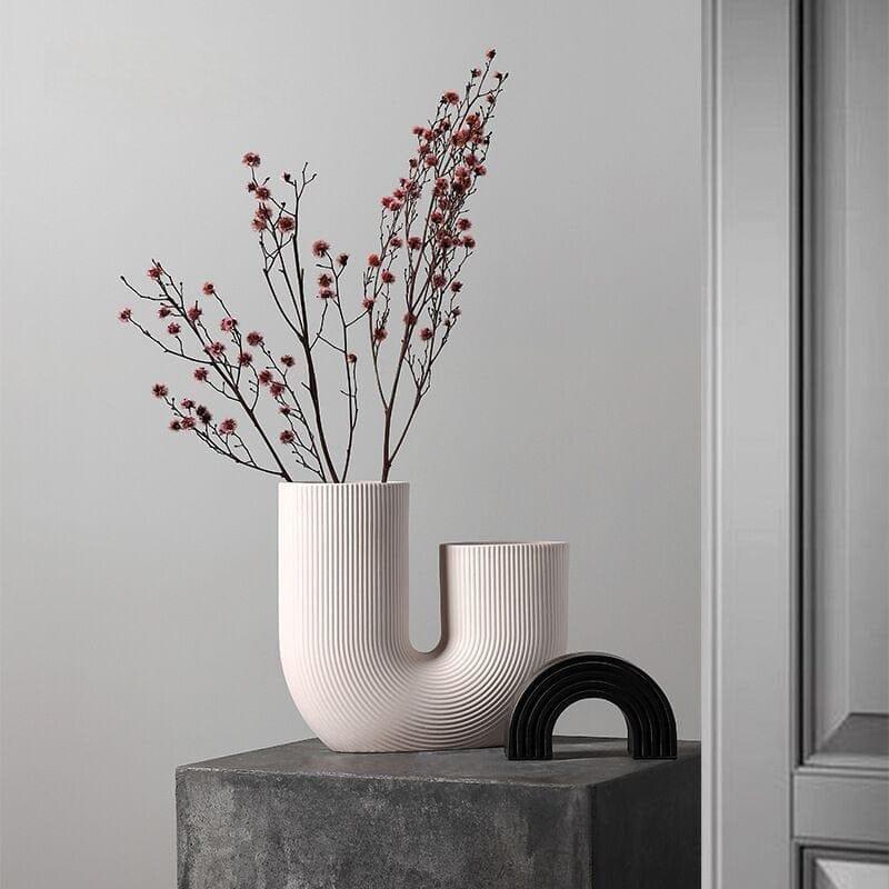 Shop 0 Nordic Ceramic Vase Simple Flower Pot Home Decoration Accessories Living Room Interior Office Desktop Table Bedroom Decor Garden Mademoiselle Home Decor