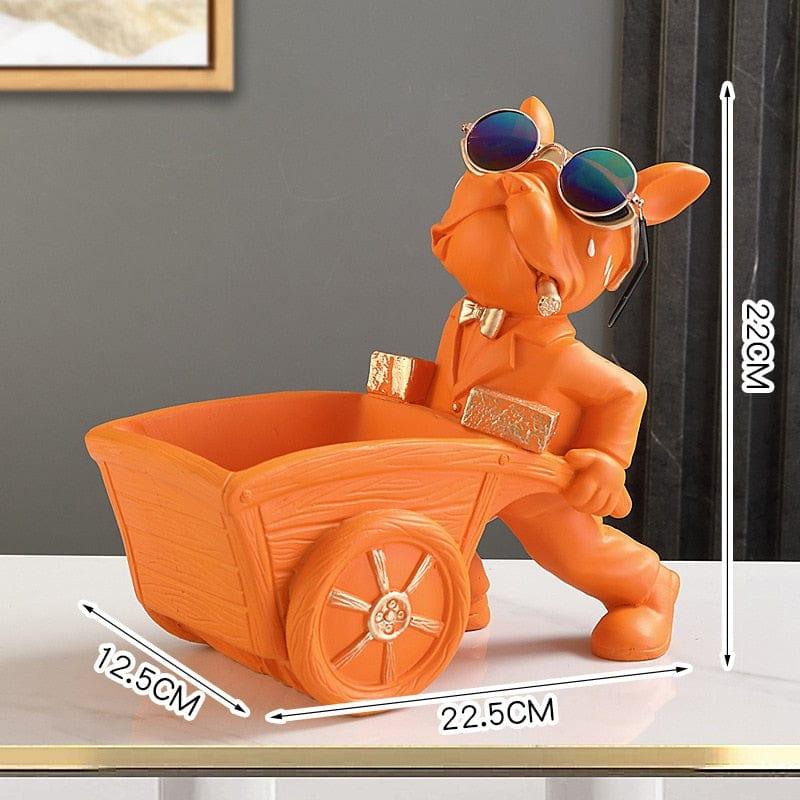 Shop 0 orange 1 Rouge Barrow Organiser Mademoiselle Home Decor