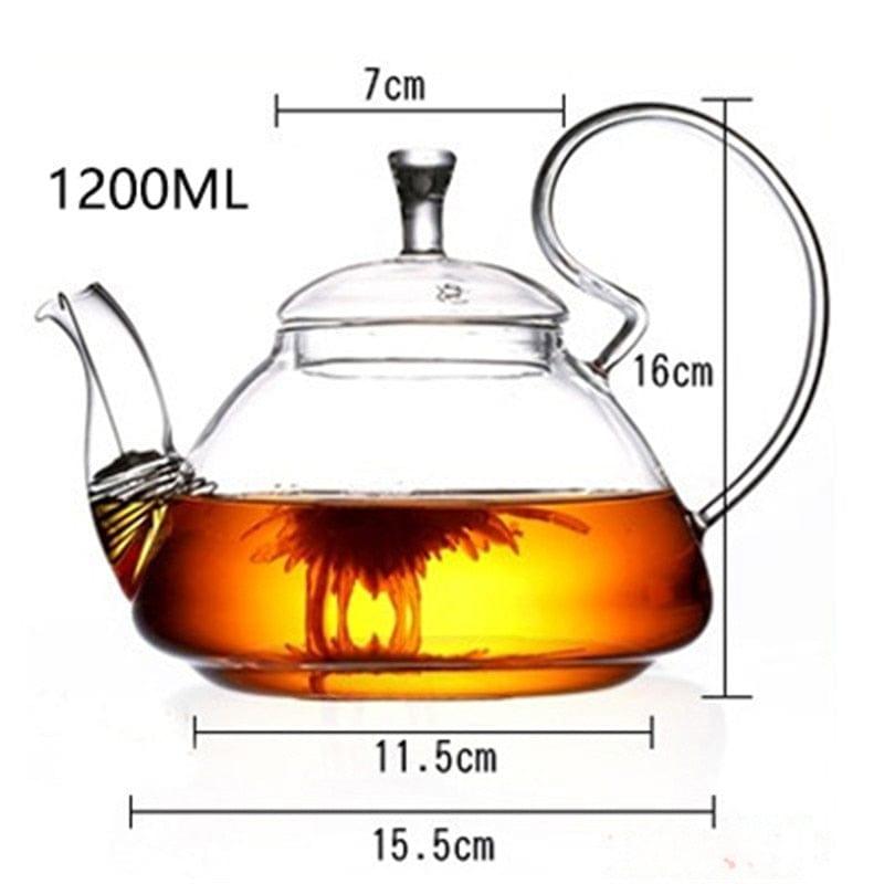 Shop 0 1200ML Ruay Heat Resistant Teapot Mademoiselle Home Decor