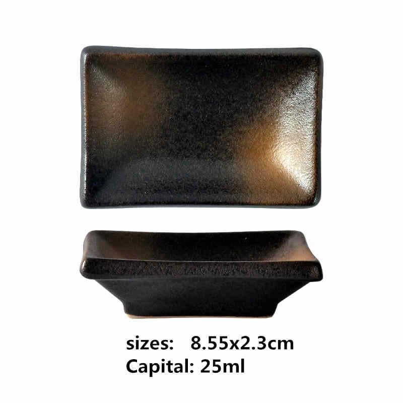 Shop 0 14 ceramic small square sauce dish Japanese style sushi dish flavoring sushi mustard plate soy sauce cherry blossom Pepper tray Mademoiselle Home Decor