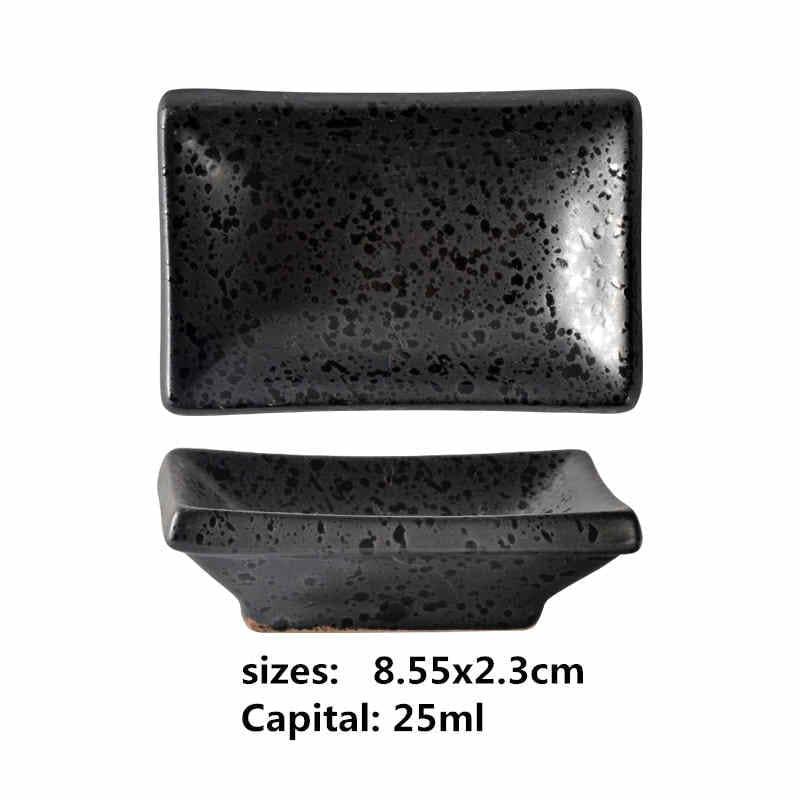 Shop 0 29 ceramic small square sauce dish Japanese style sushi dish flavoring sushi mustard plate soy sauce cherry blossom Pepper tray Mademoiselle Home Decor