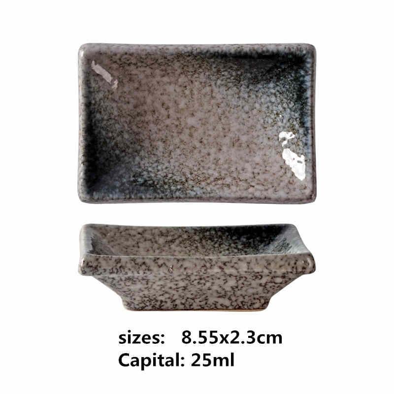 Shop 0 8 ceramic small square sauce dish Japanese style sushi dish flavoring sushi mustard plate soy sauce cherry blossom Pepper tray Mademoiselle Home Decor