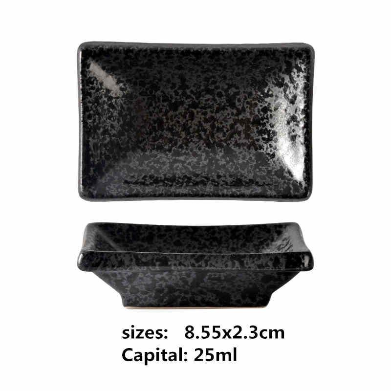 Shop 0 6 ceramic small square sauce dish Japanese style sushi dish flavoring sushi mustard plate soy sauce cherry blossom Pepper tray Mademoiselle Home Decor