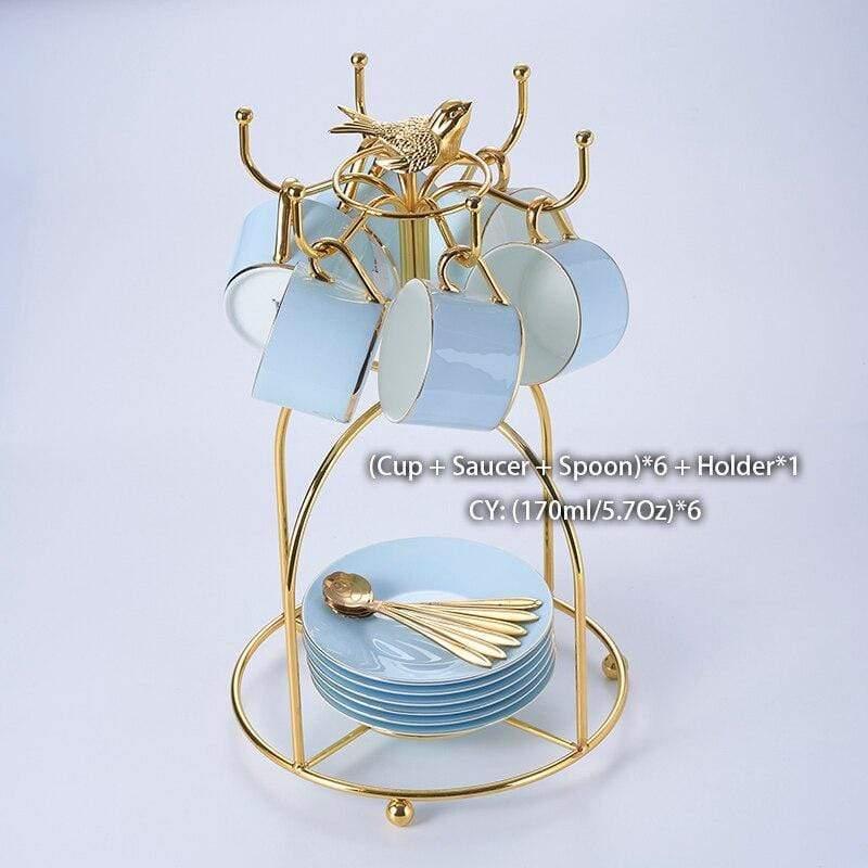 Shop 0 6 Teacups + Birdcage Saiya Tea Set Mademoiselle Home Decor