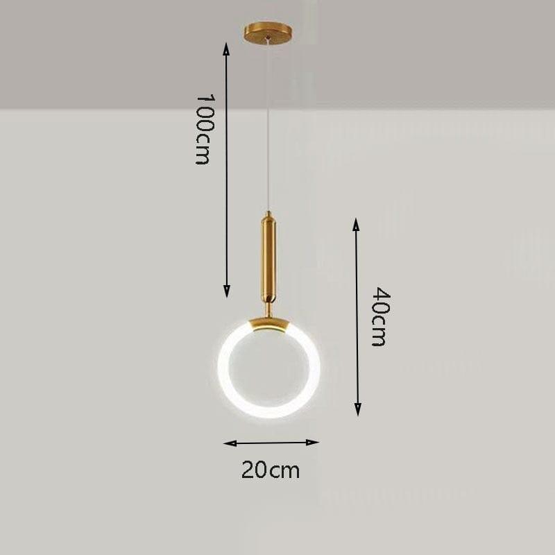 Shop 0 U / Cold White Nordic Simple Bar Pendant light Postmodern Hanging lamp Restaurant Bedroom Bedside Luxury Clothing store Staircase U-shaped lamp Mademoiselle Home Decor