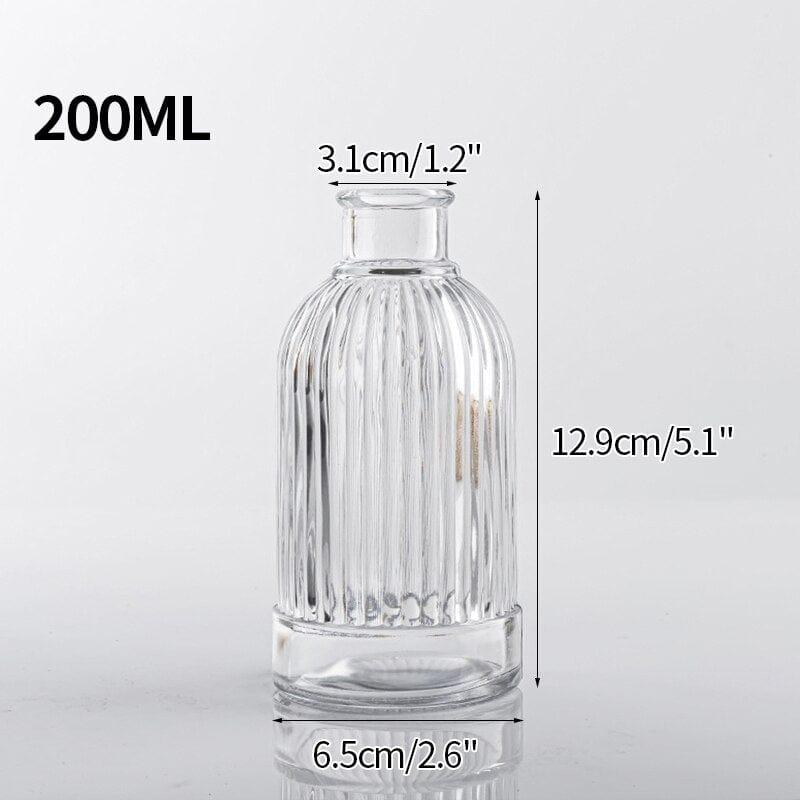 Shop 0 Glass Vase S11 Transparent Glass Vases for Plant Bottle Nordic Flower Vase Hydroponic Terrarium Container Flower Table Pot ваза для цветов Mademoiselle Home Decor