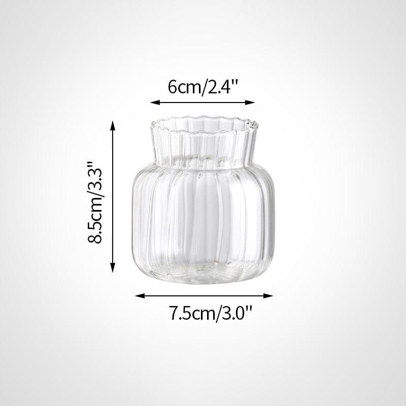 Shop 0 Glass Vase S1 Transparent Glass Vases for Plant Bottle Nordic Flower Vase Hydroponic Terrarium Container Flower Table Pot ваза для цветов Mademoiselle Home Decor