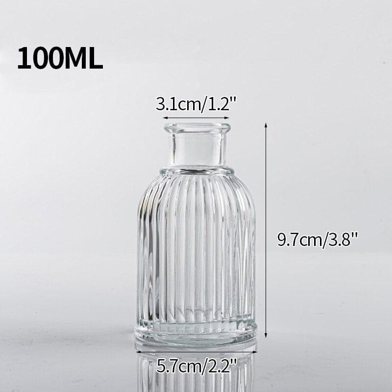 Shop 0 Glass Vase S8 Transparent Glass Vases for Plant Bottle Nordic Flower Vase Hydroponic Terrarium Container Flower Table Pot ваза для цветов Mademoiselle Home Decor