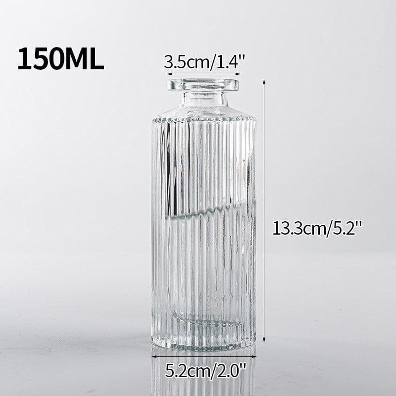 Shop 0 Glass Vase S9 Transparent Glass Vases for Plant Bottle Nordic Flower Vase Hydroponic Terrarium Container Flower Table Pot ваза для цветов Mademoiselle Home Decor