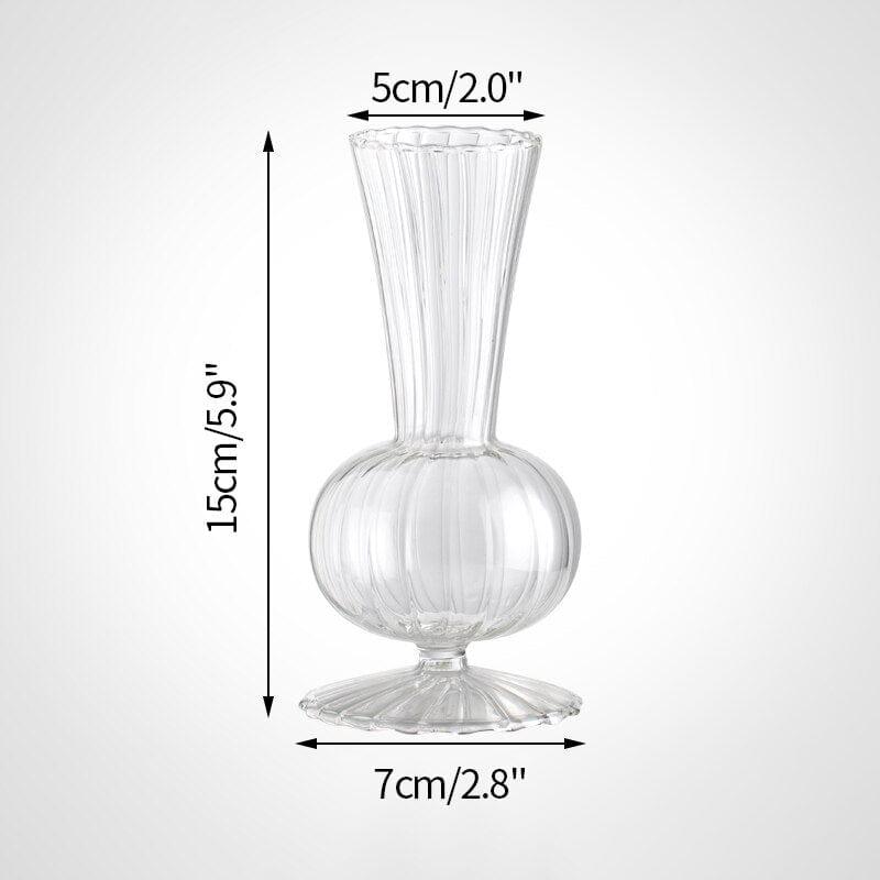 Shop 0 Glass Vase S4 Transparent Glass Vases for Plant Bottle Nordic Flower Vase Hydroponic Terrarium Container Flower Table Pot ваза для цветов Mademoiselle Home Decor