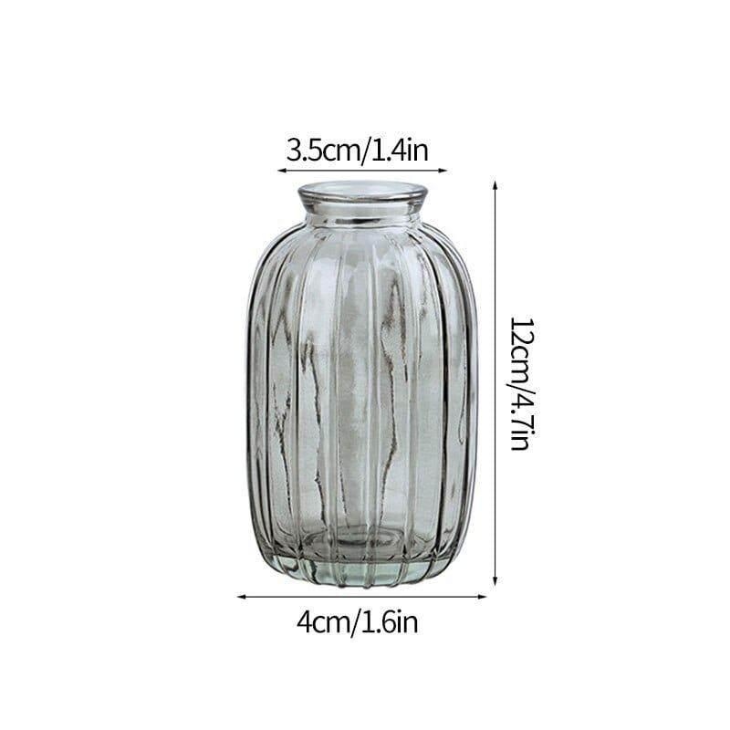 Shop 0 Glass Vase S16 Transparent Glass Vases for Plant Bottle Nordic Flower Vase Hydroponic Terrarium Container Flower Table Pot ваза для цветов Mademoiselle Home Decor