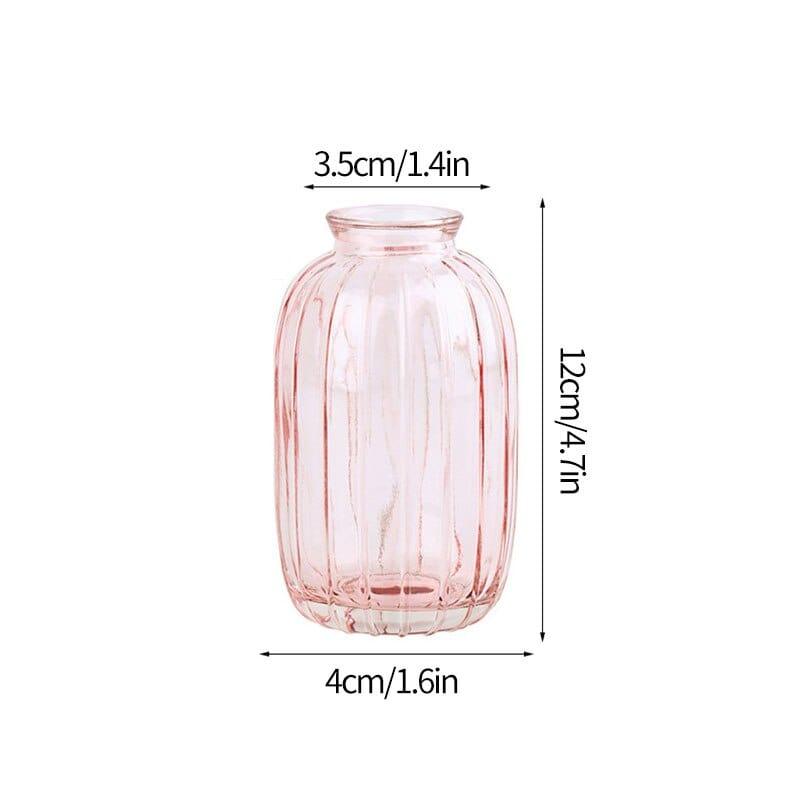 Shop 0 Glass Vase S18 Transparent Glass Vases for Plant Bottle Nordic Flower Vase Hydroponic Terrarium Container Flower Table Pot ваза для цветов Mademoiselle Home Decor