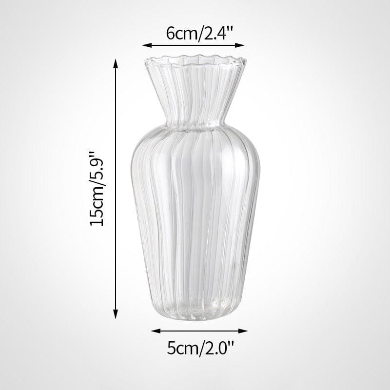 Shop 0 Glass Vase S3 Transparent Glass Vases for Plant Bottle Nordic Flower Vase Hydroponic Terrarium Container Flower Table Pot ваза для цветов Mademoiselle Home Decor