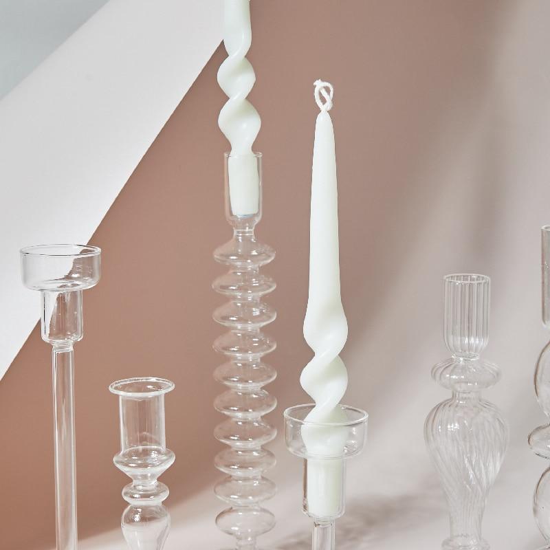 Shop 0 2pc White Samui Twisted Candles Mademoiselle Home Decor