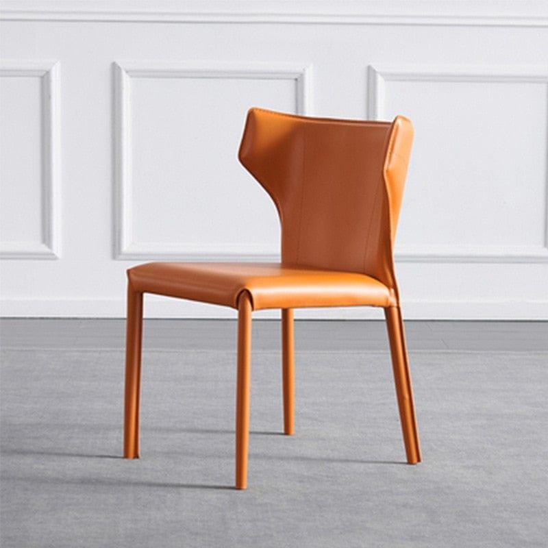 Shop 0 Italian Dining Chair Minimalist Saddle Leather Chair Home Simple Hard Leather Stool Designer Cafe Nordic Desk Chair Mademoiselle Home Decor