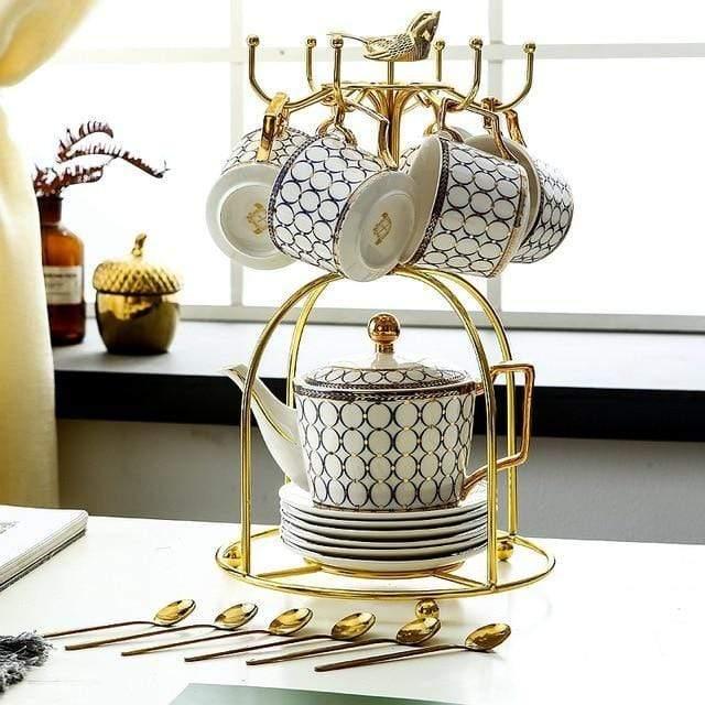 Shop 1 Set with Birdcage Santori Bone China Teapot Set Mademoiselle Home Decor