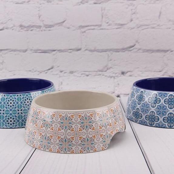 Shop 200003781 Santorini Pet Bowl Mademoiselle Home Decor