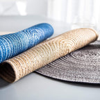 Shop 0 4/6/8 pcs Table placemats for table mat Ramie Insulation Pad Placemats Linen Non Slip Table Mats Home Decoration Pad Coaster Mademoiselle Home Decor