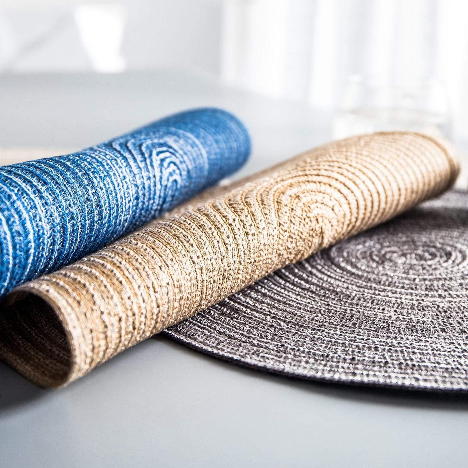 Shop 0 4/6/8 pcs Table placemats for table mat Ramie Insulation Pad Placemats Linen Non Slip Table Mats Home Decoration Pad Coaster Mademoiselle Home Decor