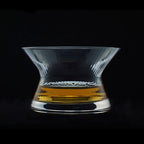 Shop 0 Neat Japan EDO Crystal Whisky Cappie Hanyu Glass Bowl Cup Rotatable Stripe Barley-bree Wine Glass Brandy Snifter Wood Gift Box Mademoiselle Home Decor