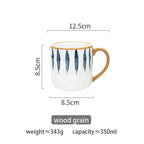 Shop 0 style C 350ml Japanese Ceramic Mug Underglaze Office Home Milk Coffee Cup Bumpy Surface Handgrip Mug Microwave Safe Mademoiselle Home Decor