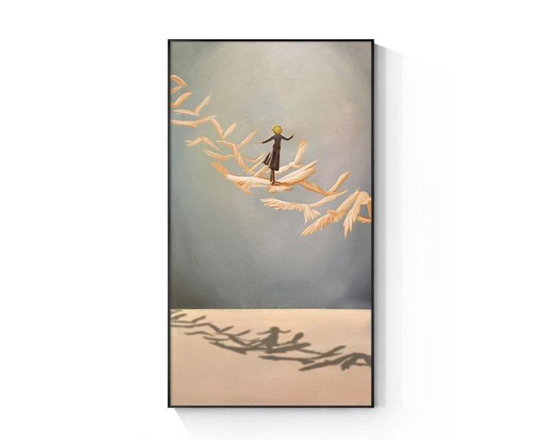 Shop 1704 20x35cm(No Frame) Senori Canvas Mademoiselle Home Decor