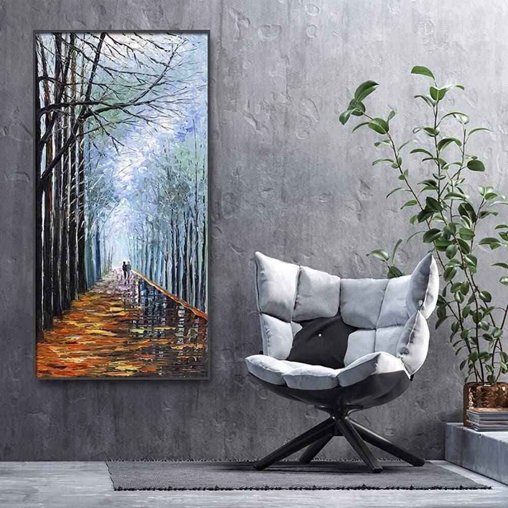 Shop 0 Pue Hand Painted Canvas Oil Paintings Abstract Landscape Canvas Painting Thick Textured Paintings For Living Room Decor Mural Mademoiselle Home Decor