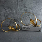 Shop 0 Simple Metal Gold Hollow Out Twist Art Ornament Irregular Living Room Ornament Desk Decoration Nordic Home Decor Accessories Mademoiselle Home Decor