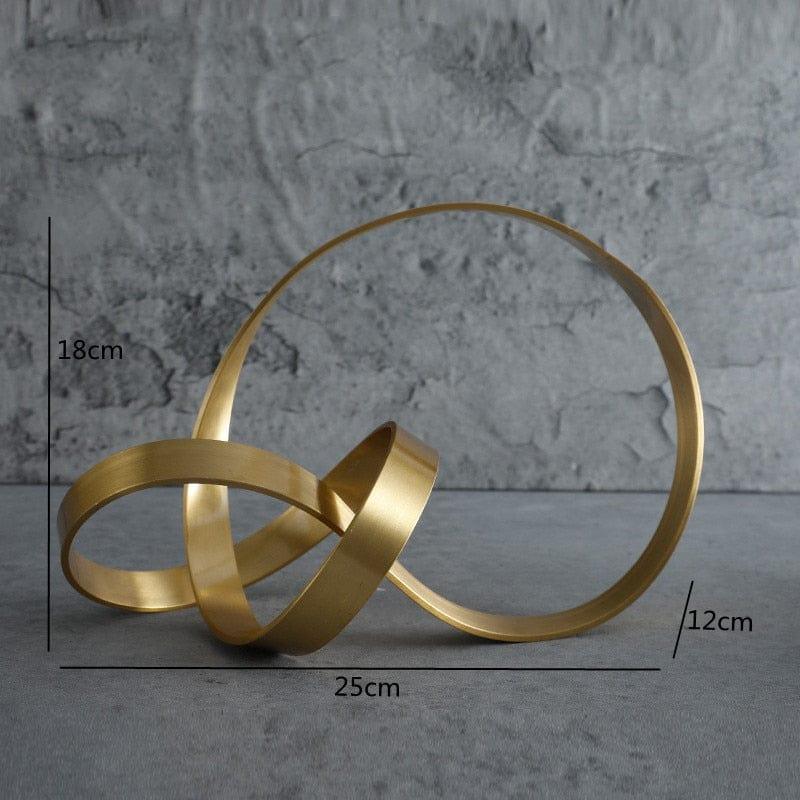 Shop 0 large Simple Metal Gold Hollow Out Twist Art Ornament Irregular Living Room Ornament Desk Decoration Nordic Home Decor Accessories Mademoiselle Home Decor