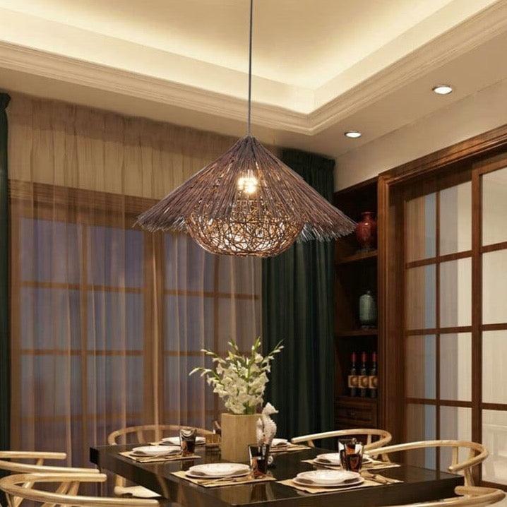 Shop 0 Chinese style pendant southeast Asia bamboo pendant lighting creative garden restaurant hotpot restaurant Home lighting Mademoiselle Home Decor