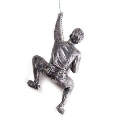 Shop 0 silver statue-left 3D Wall Decor Art Hanging Resin Climbing Man Mount Pendant Industrial Style Iron Wire Decoration Sculpture Figures Statue Gift Mademoiselle Home Decor